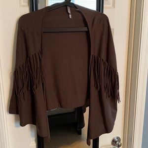 Charlotte Russe Brown Fringe Dress Sweater ~ Size Small